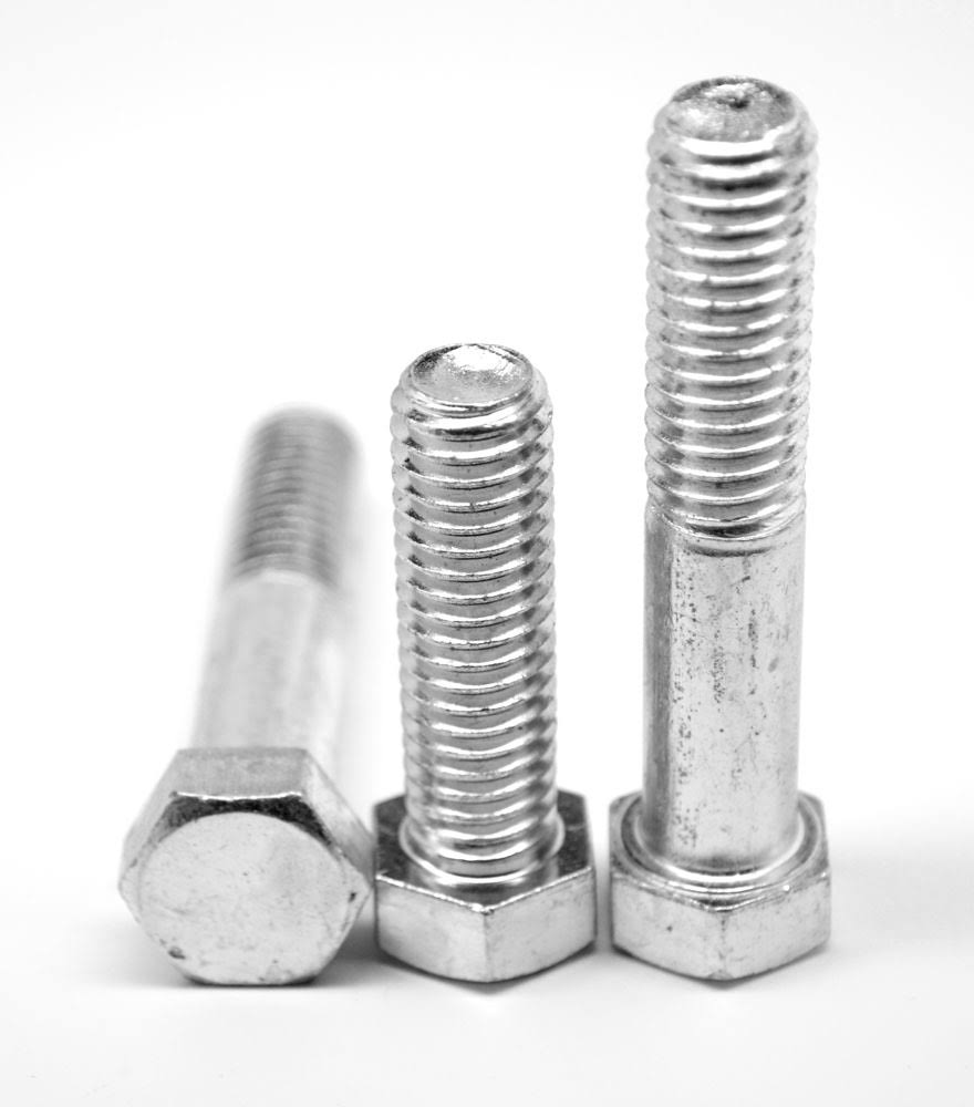 1 1/2x22 Hex Cap Screw Grade 5 Medium Carbon Steel Zinc Plated D120