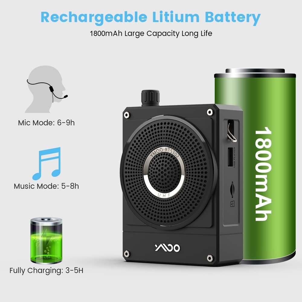 Voice Amplifier with Wireless Microphone Headset N580