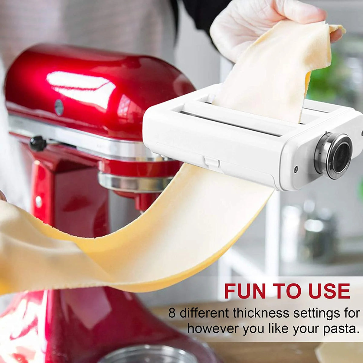 3 in 1 Pasta Maker Attachment Set with Roller and Cutters U59601