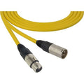 3 Pin XLR Male to 3 Pin XLR Female 50 ft Yellow Mic Cable X52393
