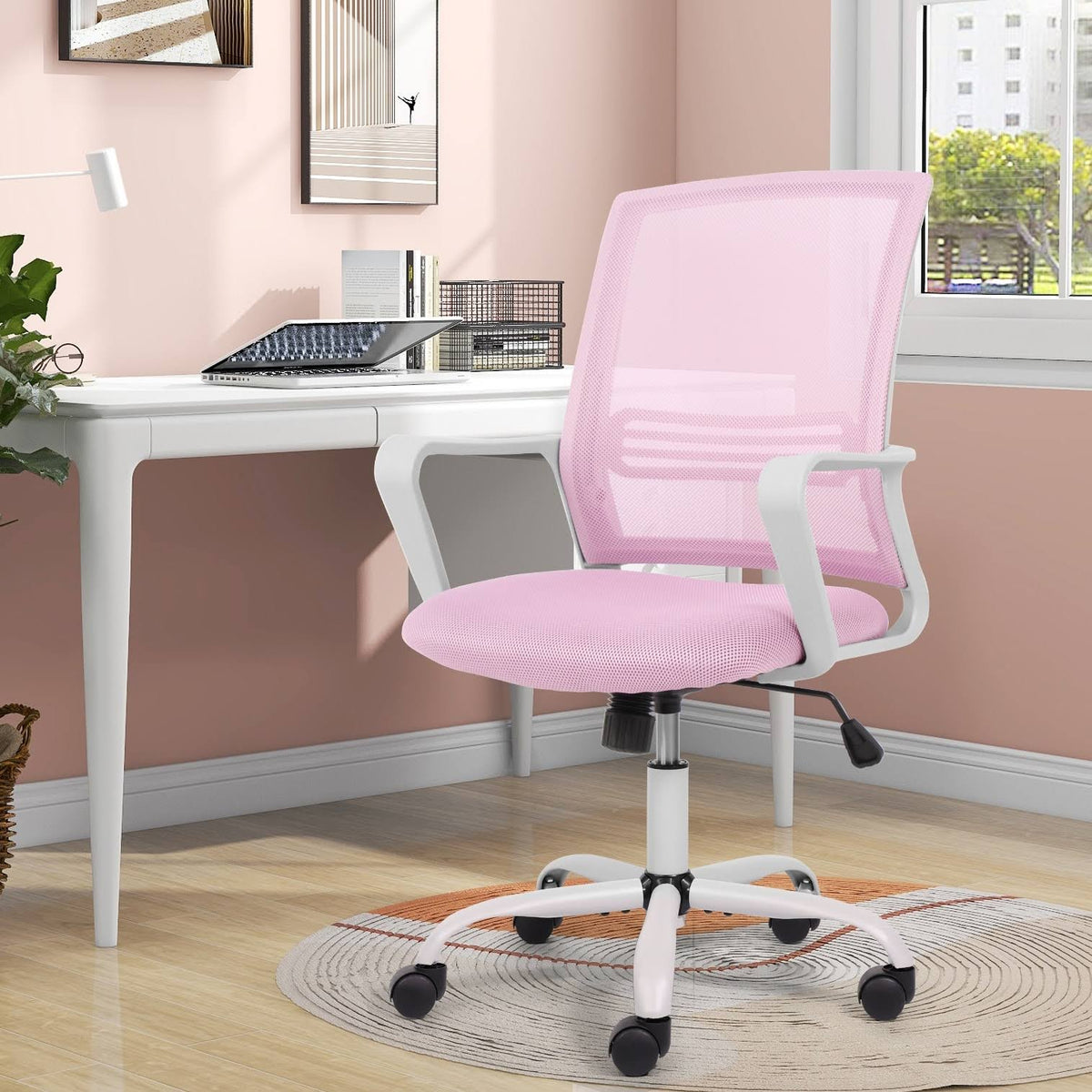 Black Adjustable Swivel Office Chair L691150