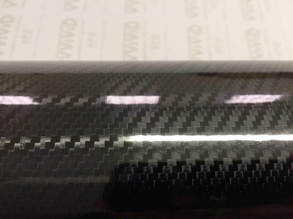 High Gloss Black Carbon Vinyl Wrap Film 2ft x 5ft H83059