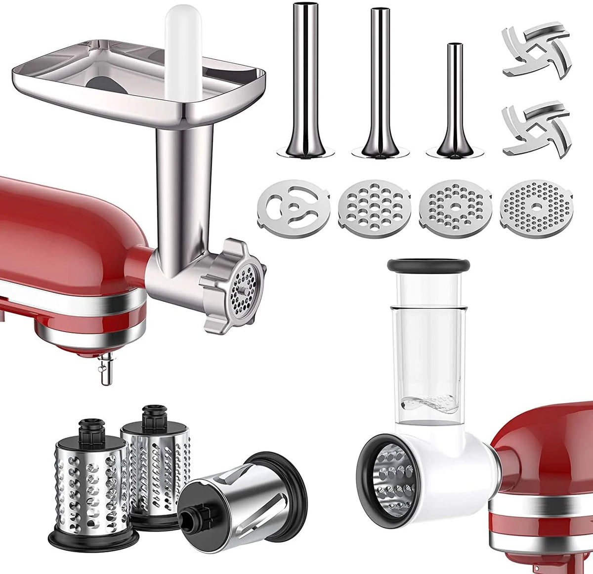 Food Grinder Attachment & Slicer Shredder Attachment Set E583287