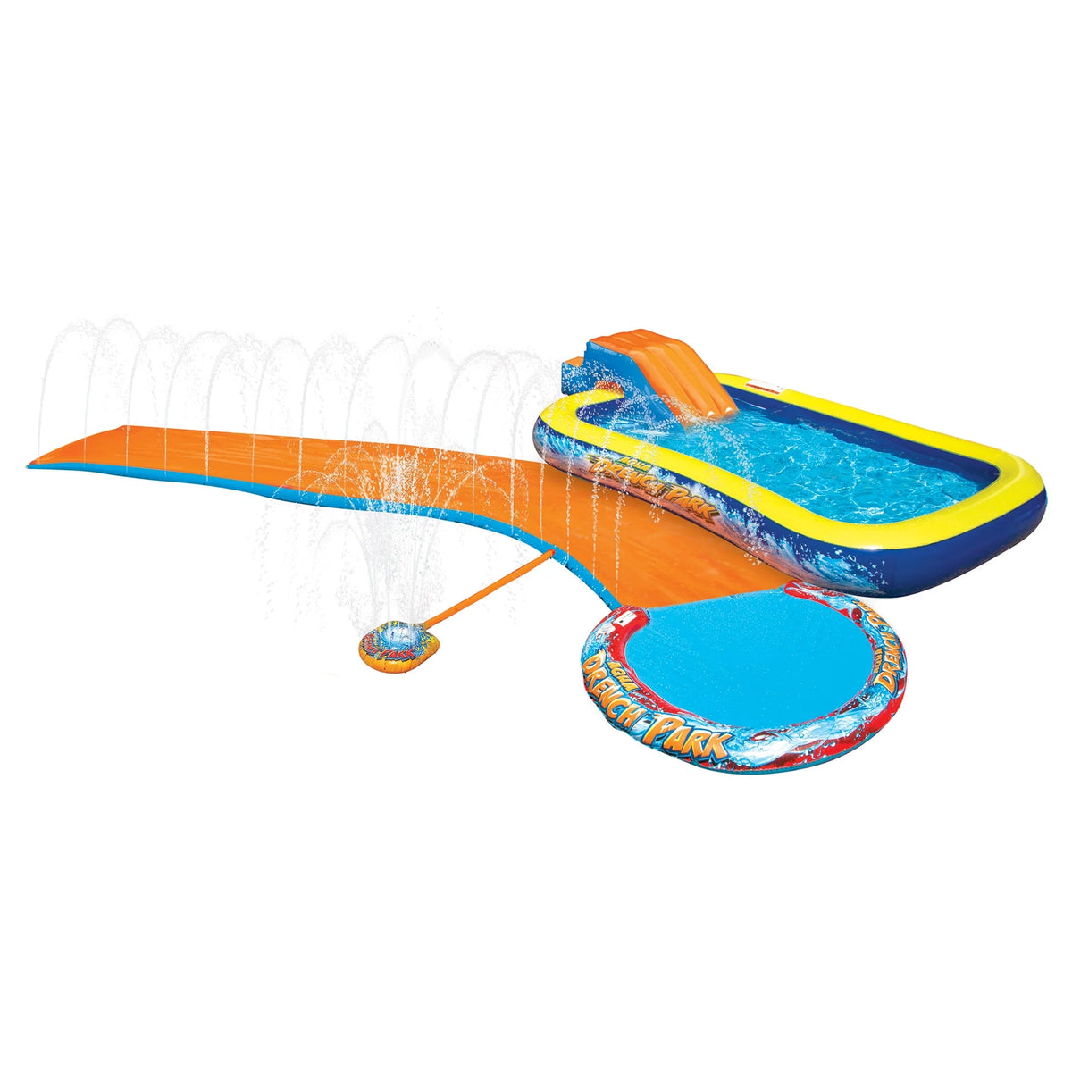 3-In-1 Splash Park with Pool, Sprinkler & Waterslide W96657