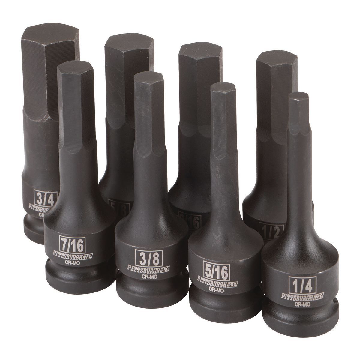 1/2 in. Drive SAE Impact Hex Socket Set, 8 Piece K1963