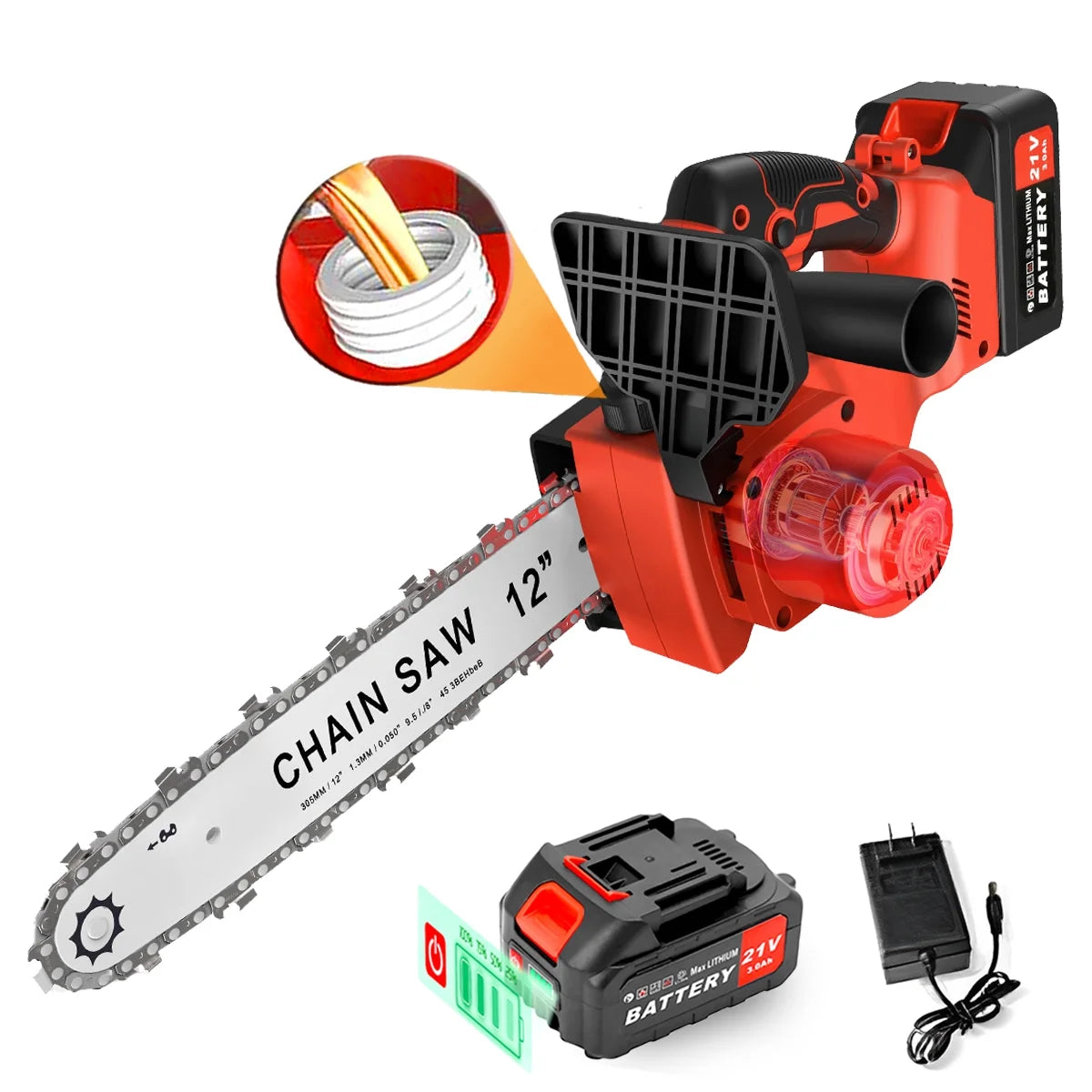 12 Cordless Chainsaw 900W Brushless Motor Z5999