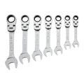 SAE Ratcheting Combination Wrench Set, 7-Piece X337746