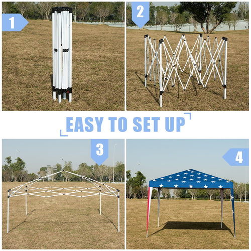 10'x10' Folding Pop Up Tent Gazebo Canopy J290
