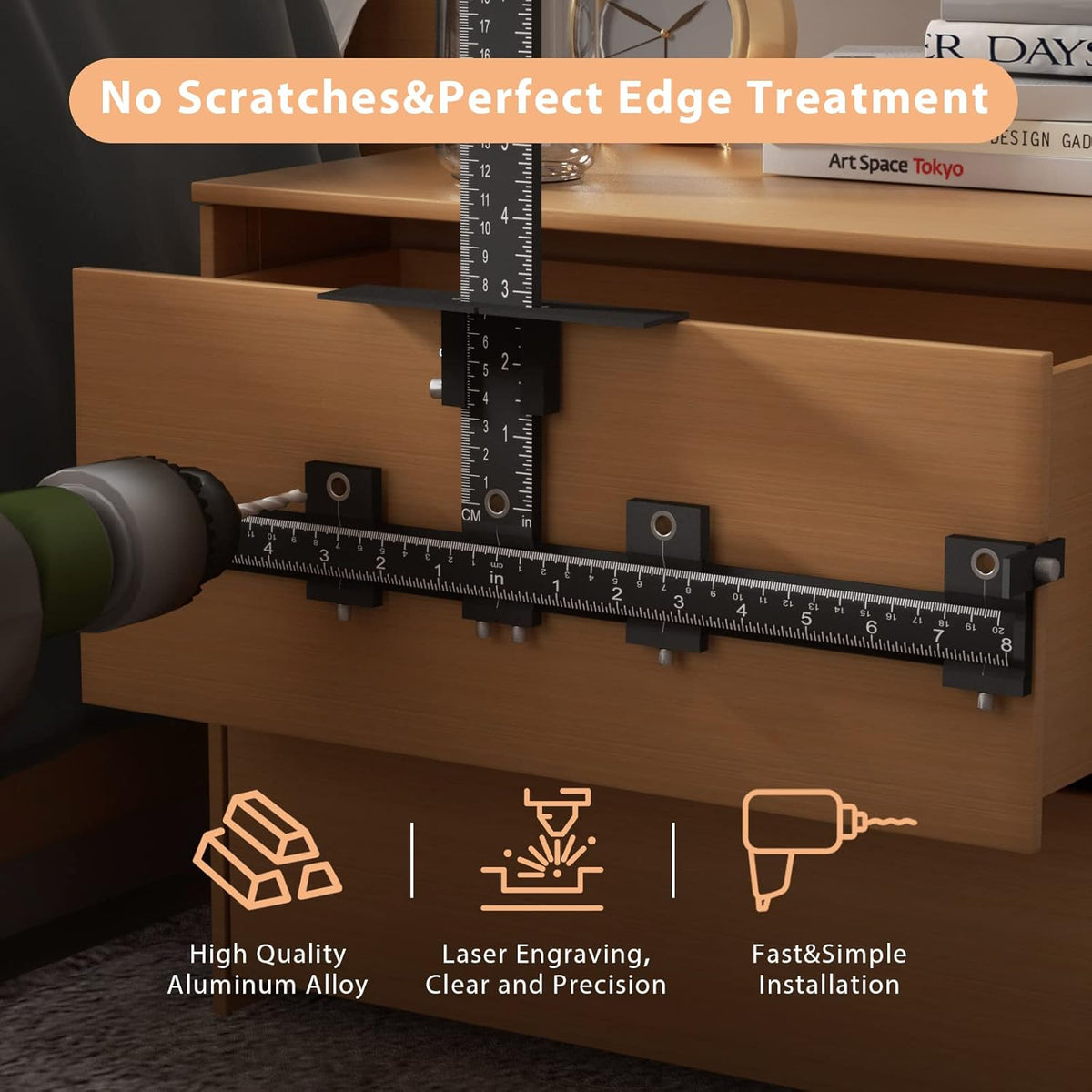 Aluminum Alloy Adjustable Cabinet Hardware Jig T502