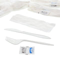 5 Piece White Fork Knife Napkin Kit Z757519