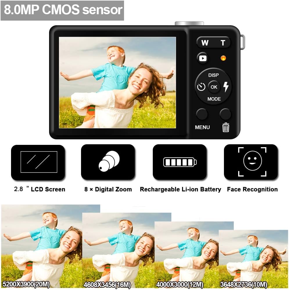 20MP Digital Camera with 8X Zoom L36106