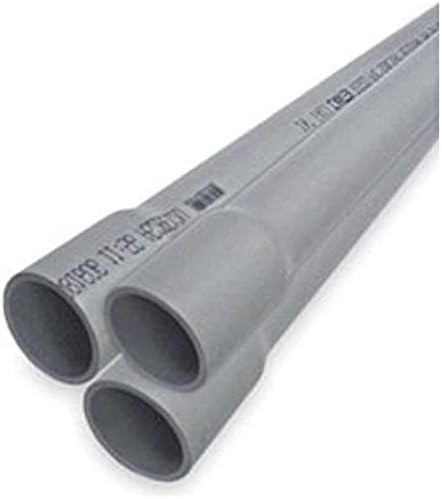 PVC Schedule 40 Conduit Pipe 1 in 5FT 2 PCS N9912