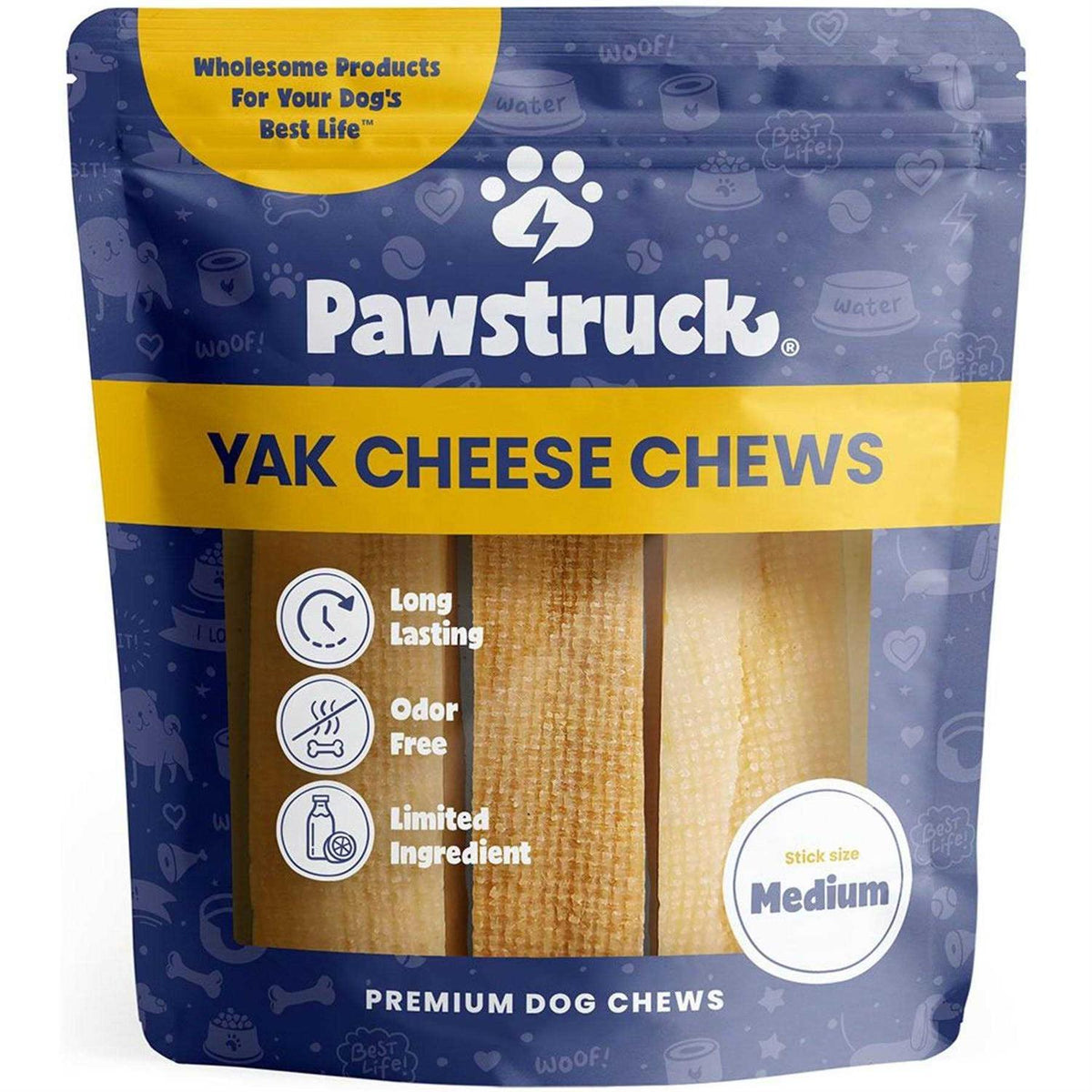 Natural Medium Himalayan Yak Cheese Dog Chew Treats C393874