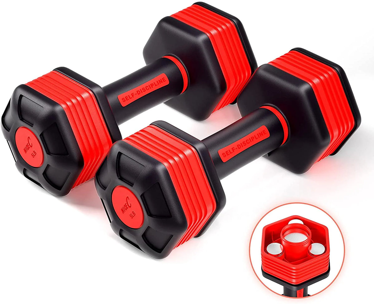 Adjustable Dumbbell Weight Pair 5Lbs M7577