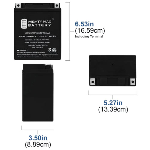 12V 12Ah Battery U195