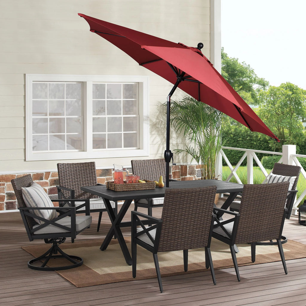 9' Round Crank Patio Umbrella S7318