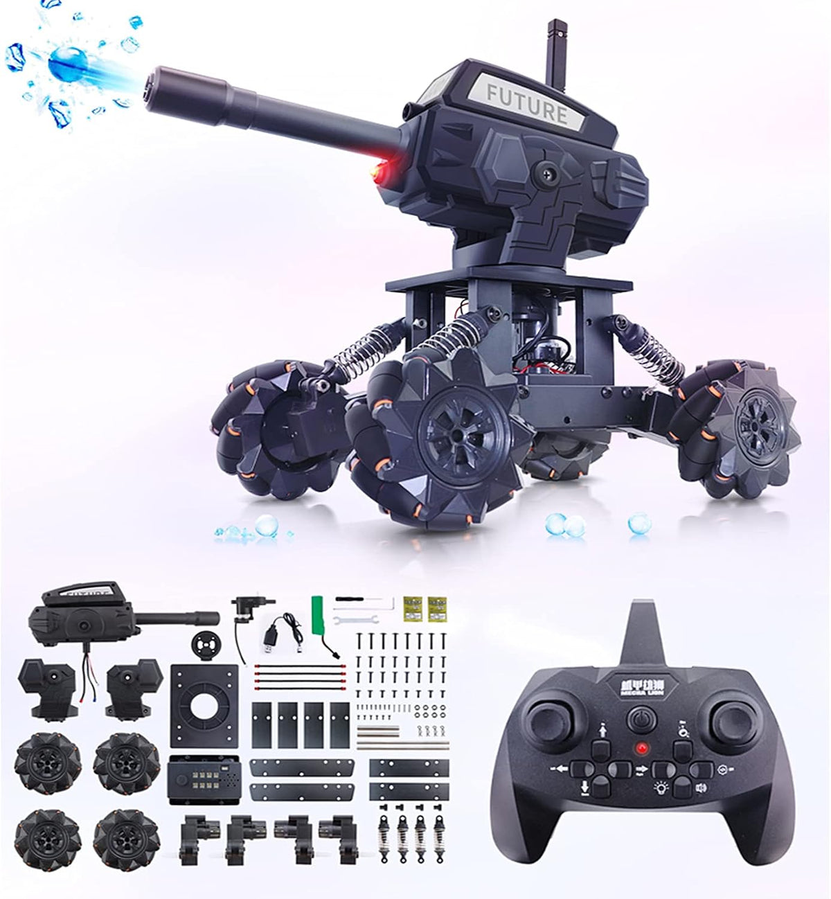 Smart Robot Arm Kit 2-in 1 Science Kits 4-DOF Robotic Car M5366