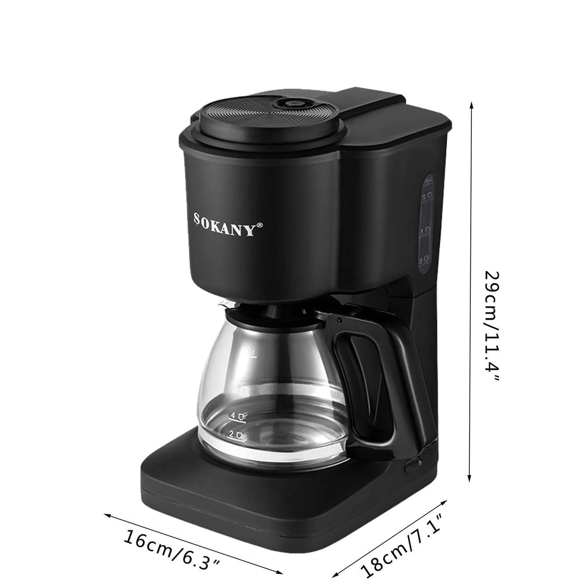 6 Cup Drip Coffee Maker with Built-In Burr Coffee Grinder M30922