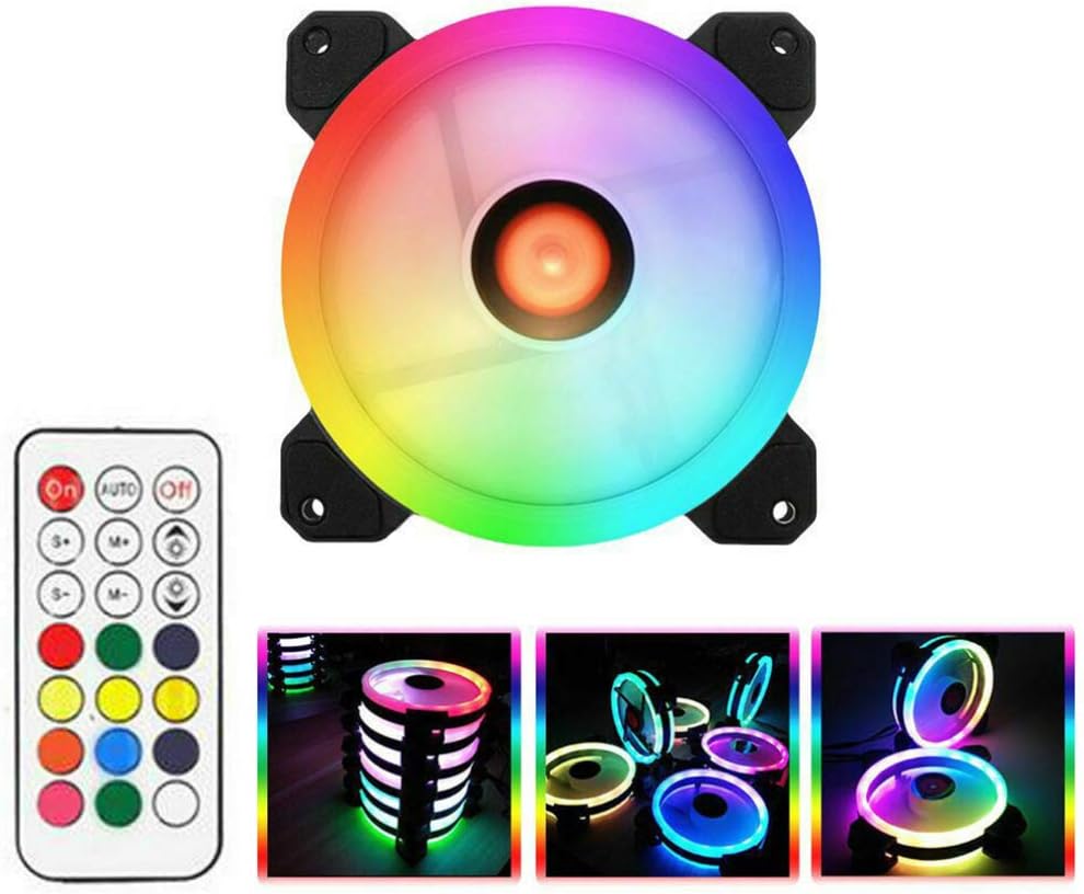 5 Fans 120mm RGB PC Cooling Fan with RGB Controller I2168