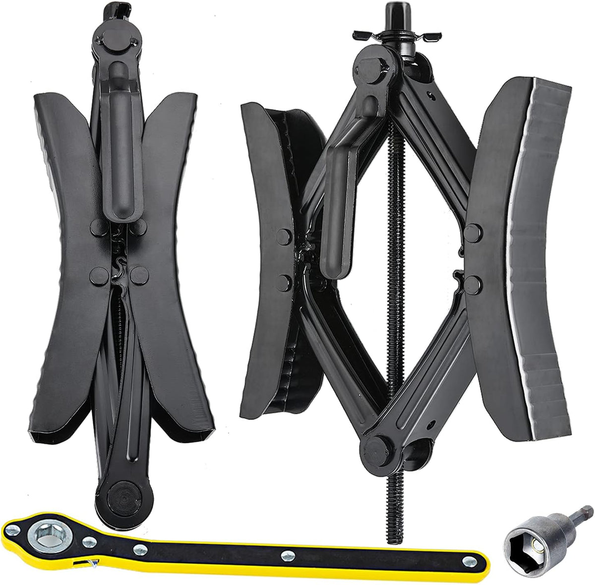 X Shaped Wheel Chocks Stabilizer 2 Sets with Accessories E809086
