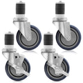 4 inch Caster Wheel Set with Brakes G195