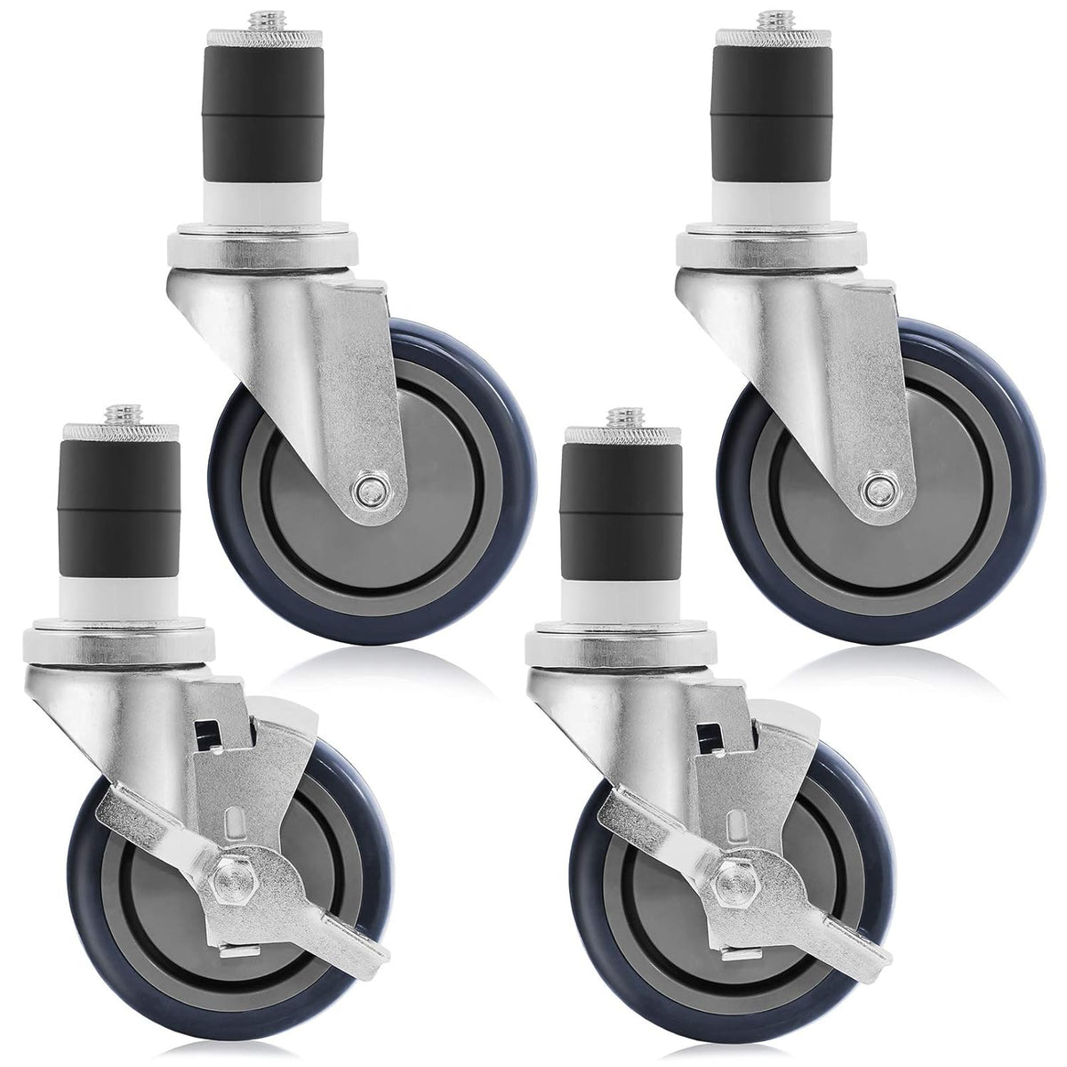 4 inch Caster Wheel Set with Brakes G195