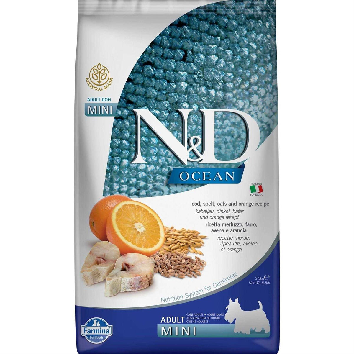 Cod & Orange Adult Mini Dry Dog Food I200251