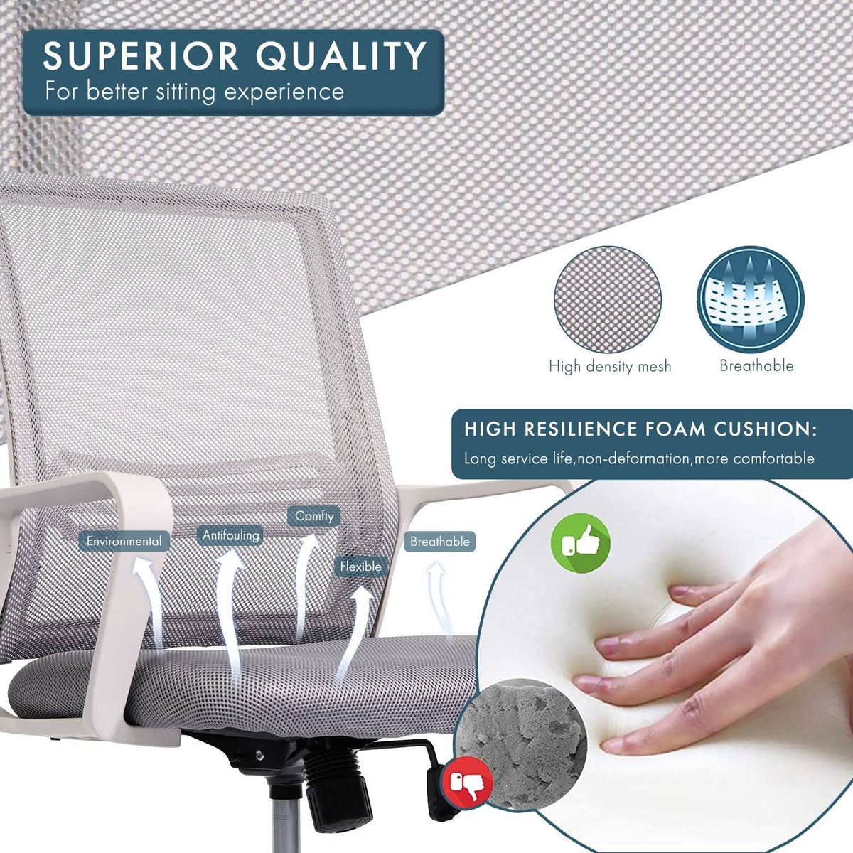 Black Adjustable Swivel Office Chair L691150