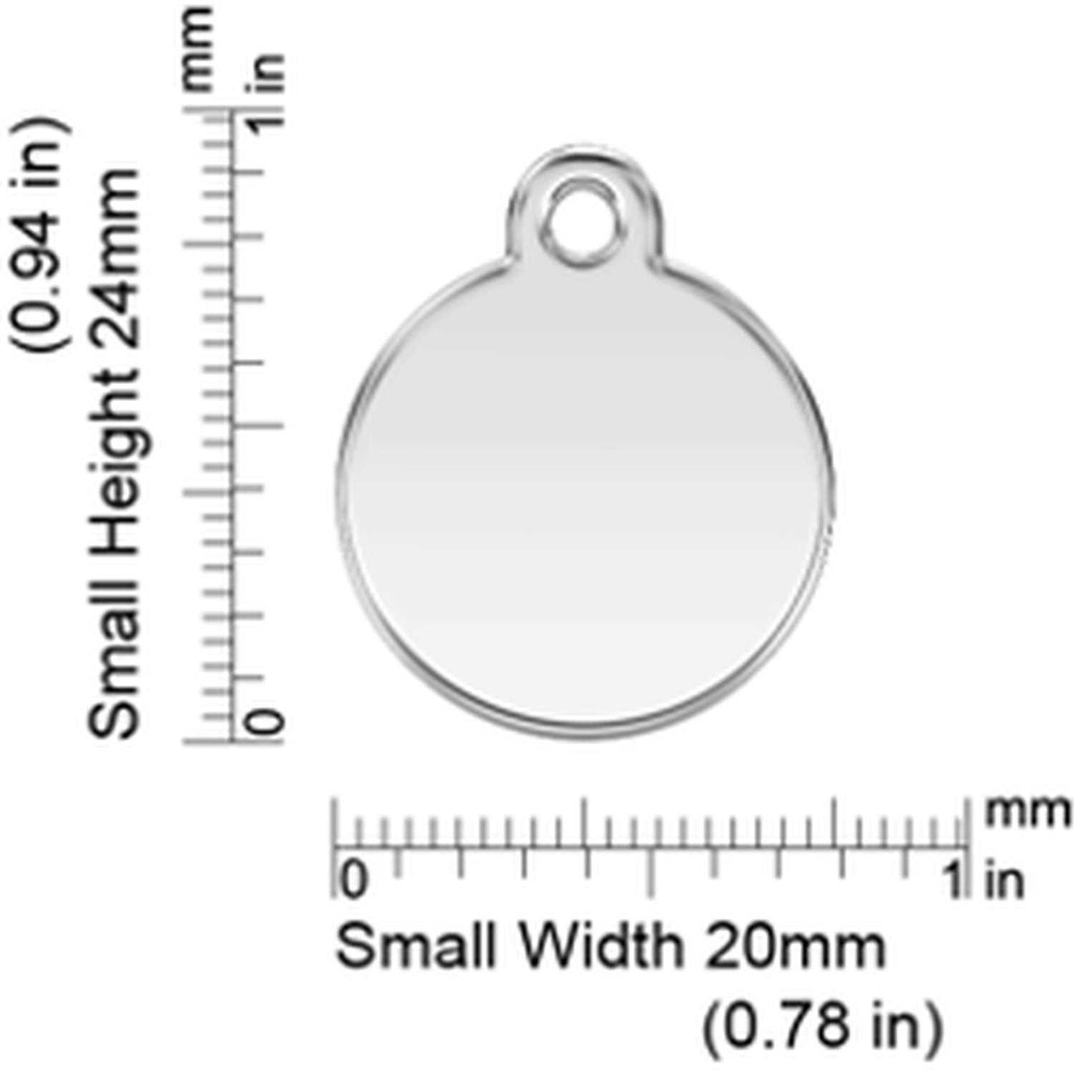 Enamel Stainless Steel Dog ID Tag H185450