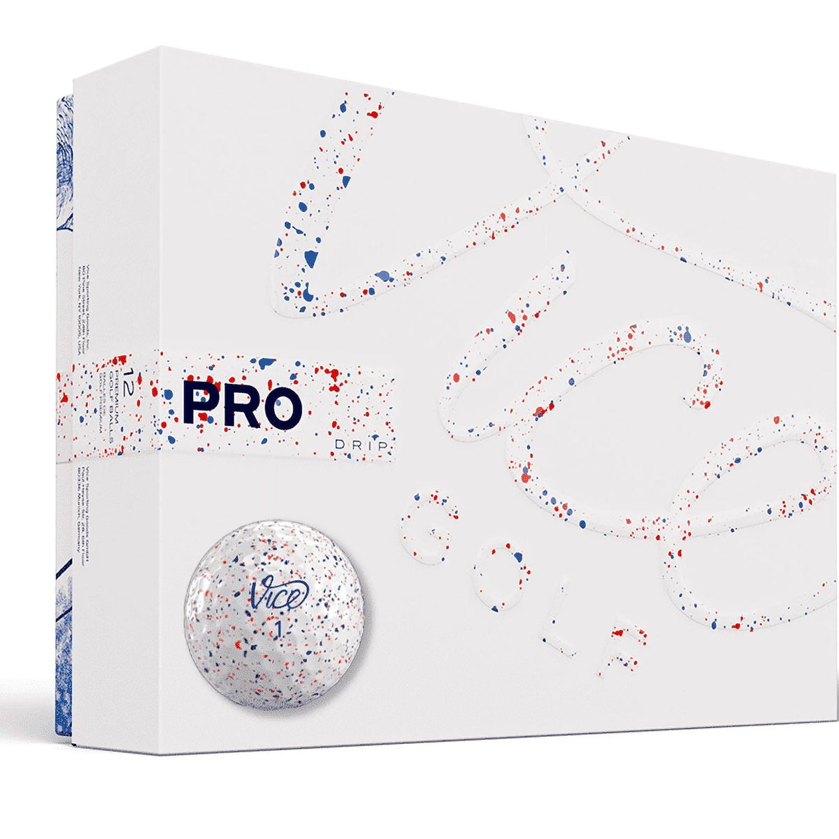 Red & Blue Golf Balls 1 Dozen J5726