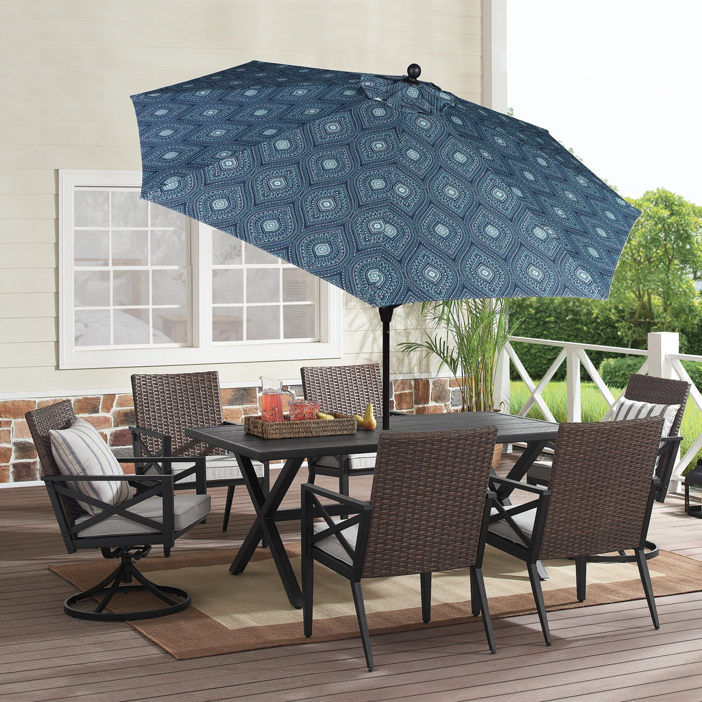 9' Round Crank Patio Umbrella S7318