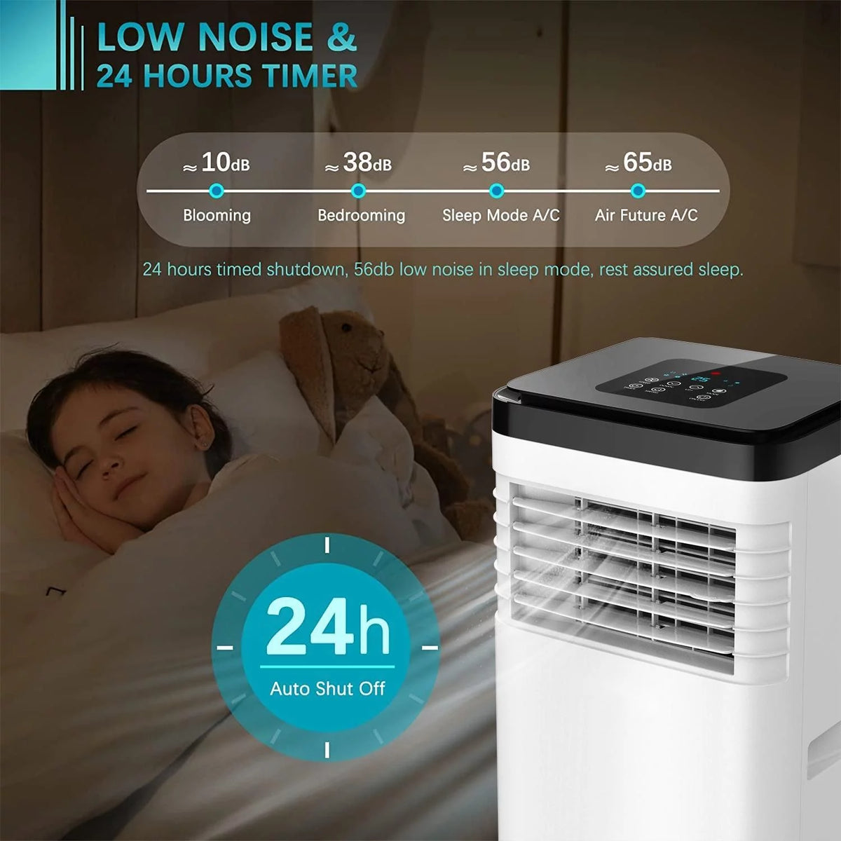 8,000 BTU White Portable Air Conditioner R25155