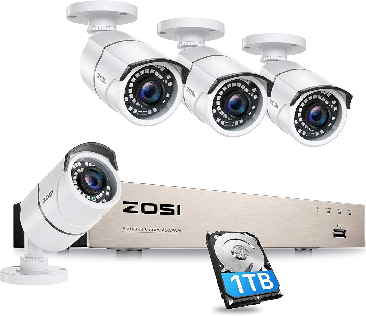 Wireless Outdoor Security Camera with Solar Panel U4588