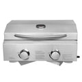 Portable 2 Burner Stainless Steel Propane Grill Z69271
