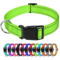 Reflective Nylon Adjustable Dog Collar with Quick Release Buckle H38400