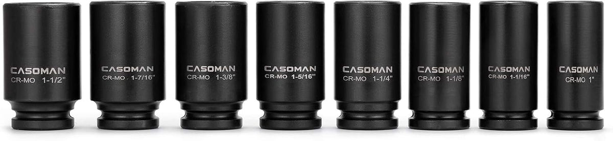 3/4 Drive Deep Impact Socket Set, 8 Piece Set, SAE Sizes V66140