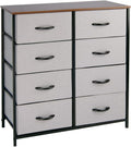 Rustic Brown Fabric 4 Drawer Storage Dresser Y3347