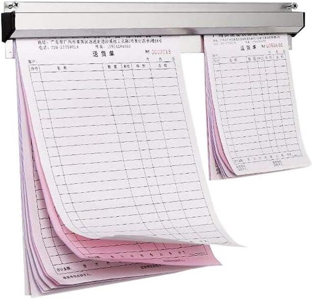 18 Inch Aluminium Slide Check Rack Ticket Holder D420901