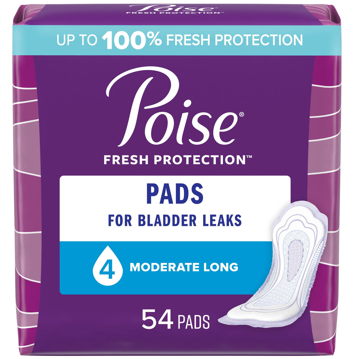 Incontinence Pads, 4 Drop, Long, 84Ct K150
