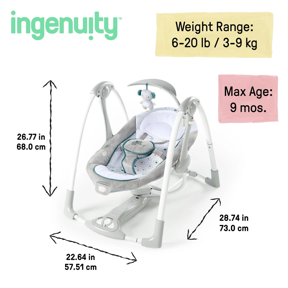 Portable Vibrating Baby Swing L59871