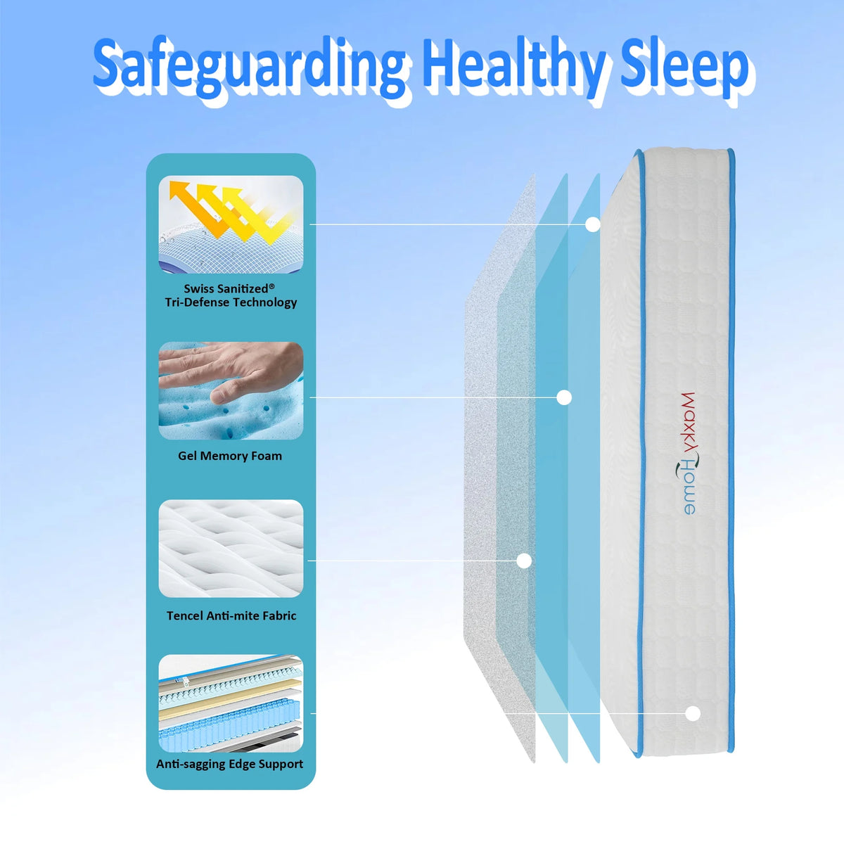 10 Inch Twin Memory Foam Mattress R59773