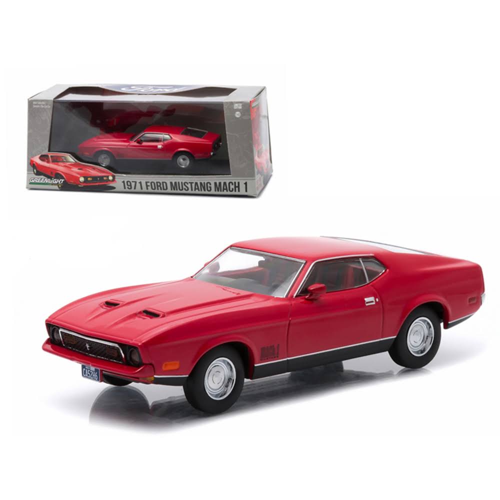 1971 Ford Mustang Mach 1 Red 1/43 Diecast Model Car N4809