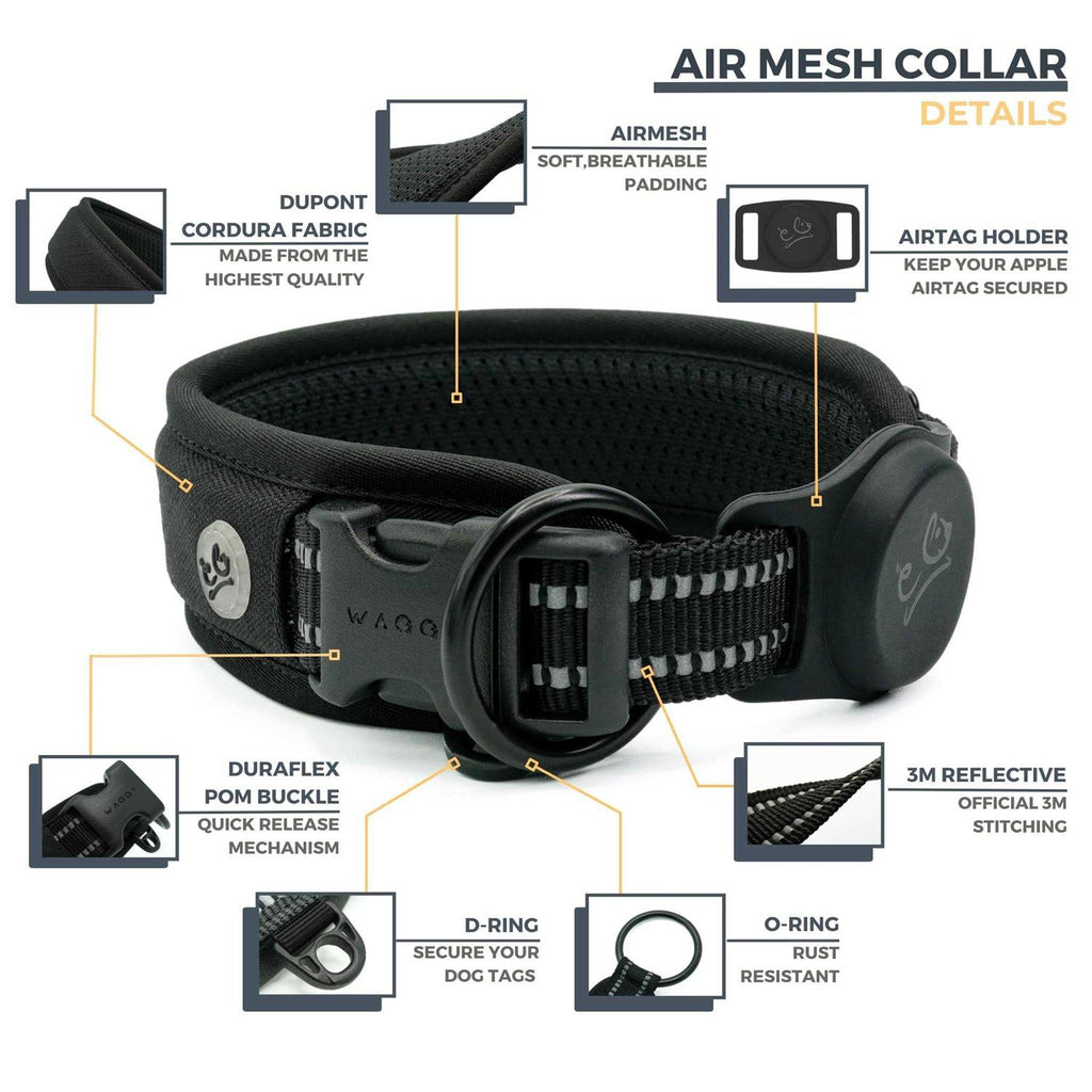 Adjustable Reflective Padded Dog Collar A2562