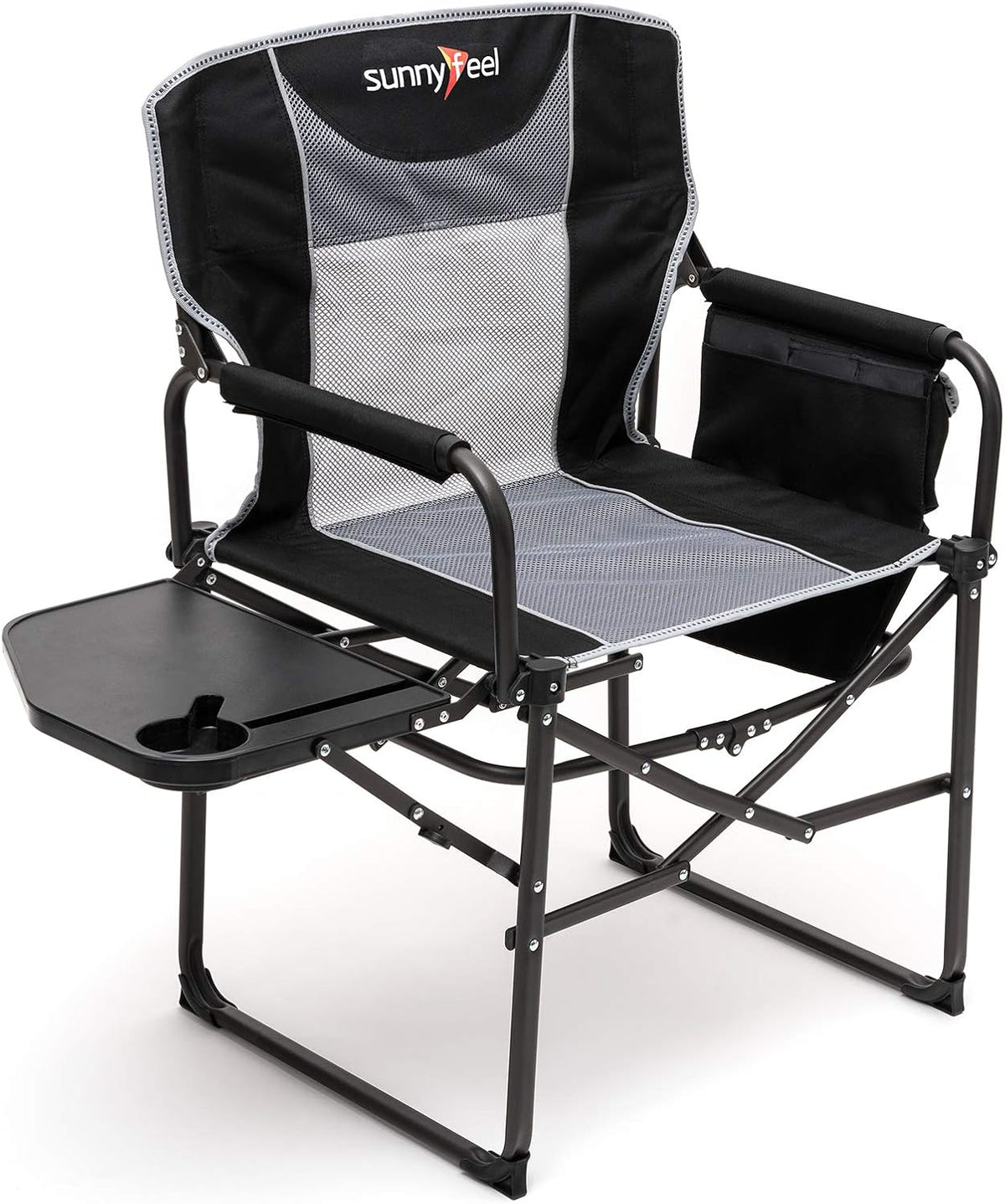 Oversized Portable Folding Camping Chair with Side Table T5031
