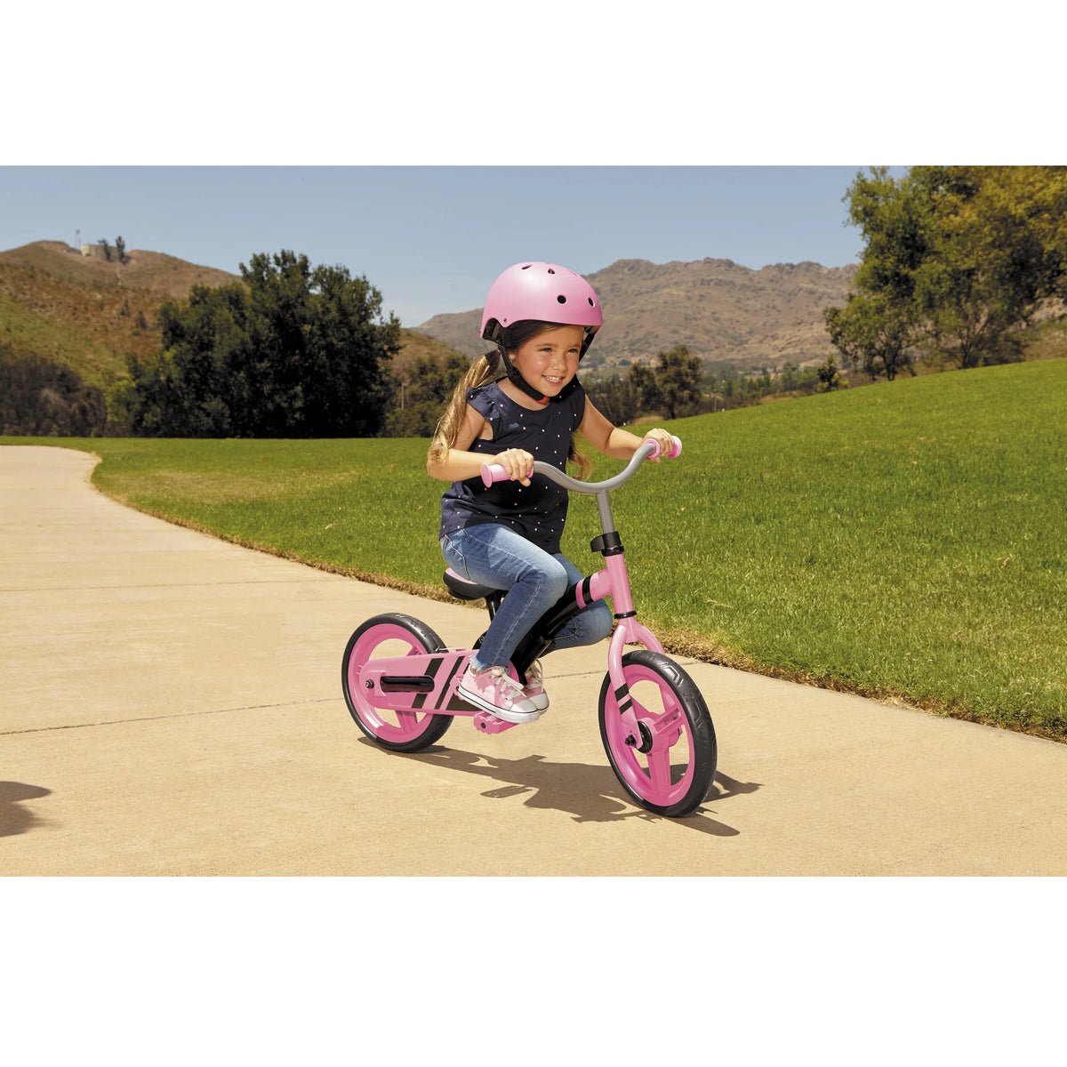 Pink 12-Inch Training Bike E3832