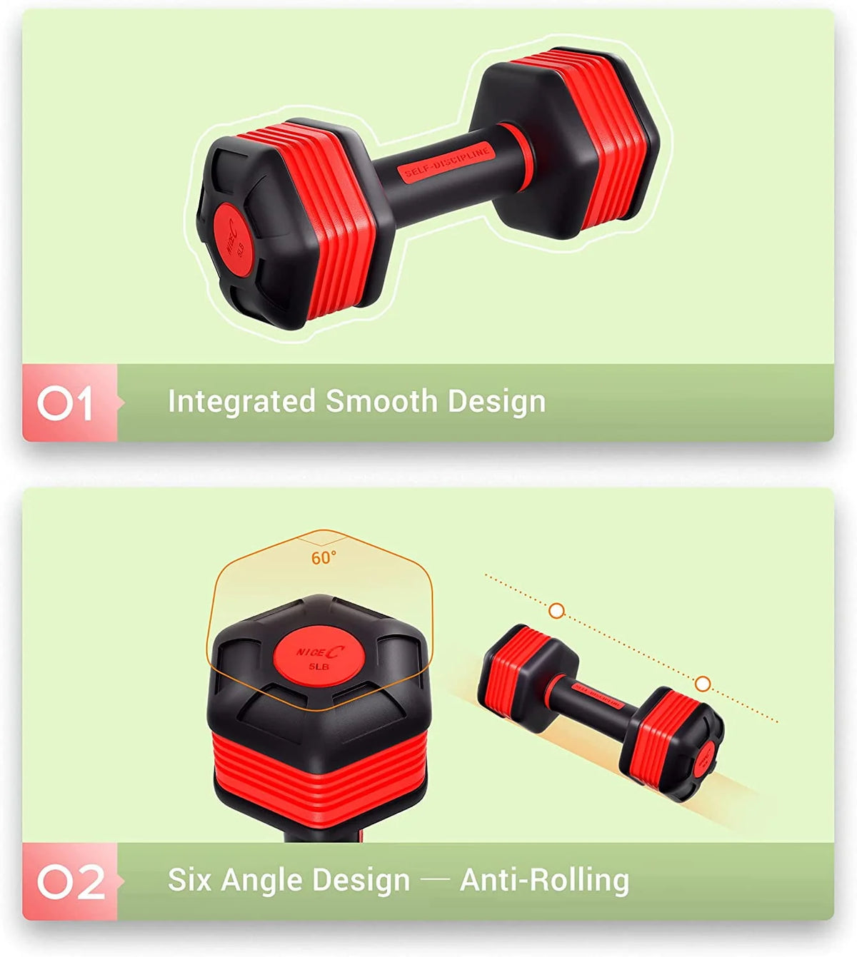 Adjustable Dumbbell Weight Pair 5Lbs M7577