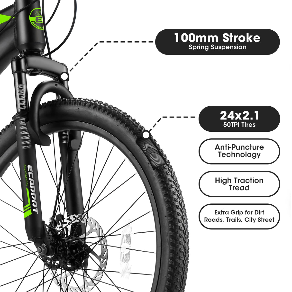24 inch 21-Speed Aluminium Mountain Bike F7115