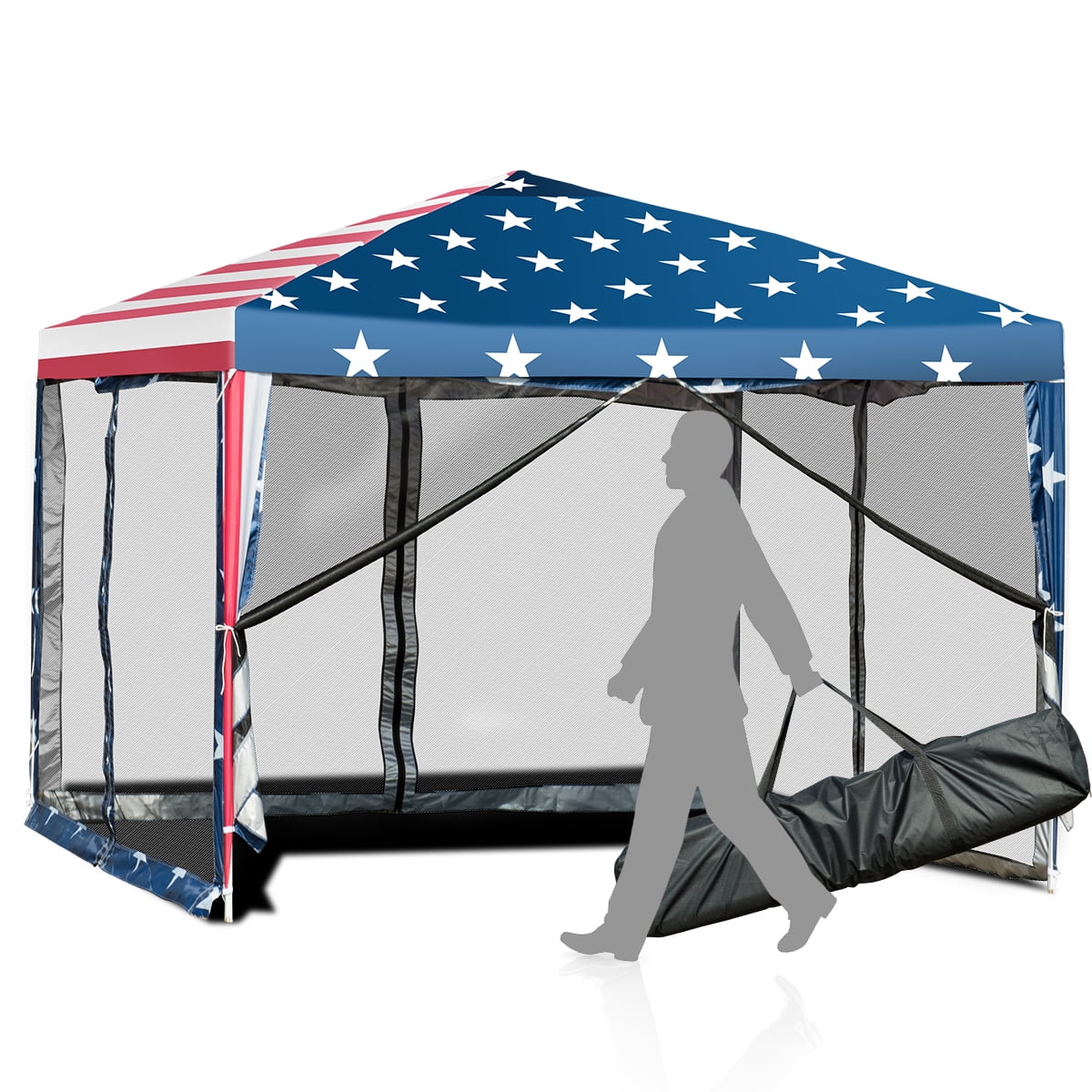10'x10' Folding Pop Up Tent Gazebo Canopy J290