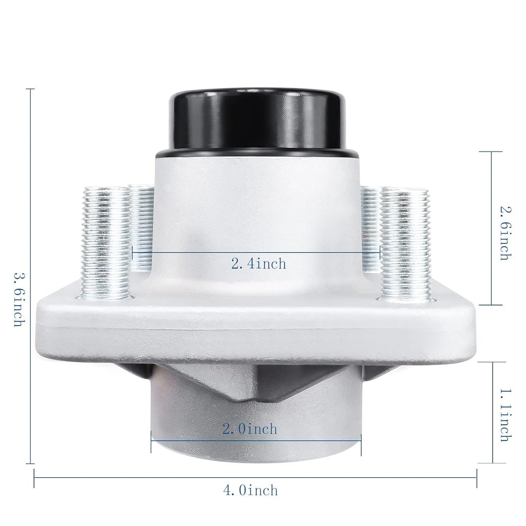 2Pcs Front Wheel Hubs Assembly with Bearings B1016