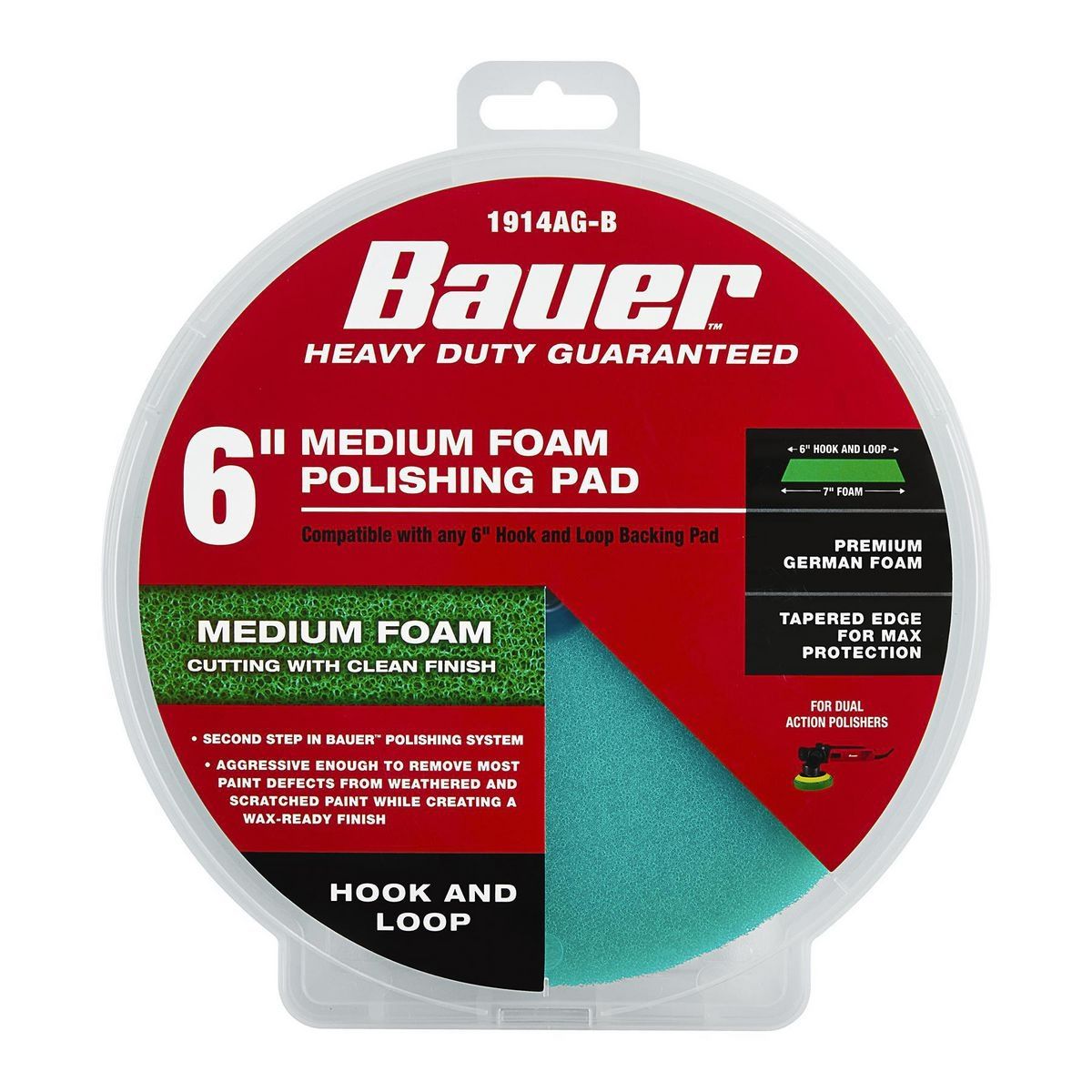 6 in. Medium Foam Polishing Pad G491708